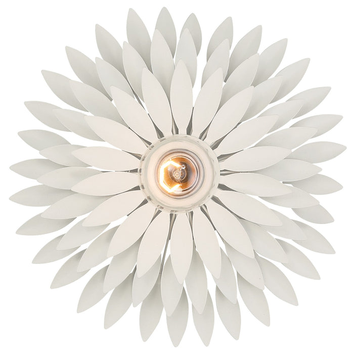 Crystorama - 500W-MT - One Light Wall Sconce - Broche - Matte White