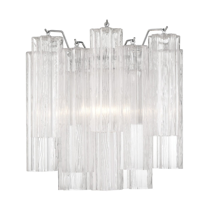 Crystorama - ADD-303-CH-CL - Two Light Wall Sconce - Addis - Polished Chrome