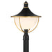Crystorama - ATL-719-MK-TG - One Light Outdoor Post Mount - Atlas - Matte Black + Textured Gold