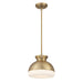 Crystorama - GID-4005-VG - One Light Mini Pendant - Gidget - Vibrant Gold