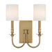 Crystorama - LLO-482-AG - Two Light Wall Sconce - Lloyd - Aged Brass
