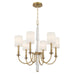 Crystorama - LLO-486-AG - Six Light Chandelier - Lloyd - Aged Brass
