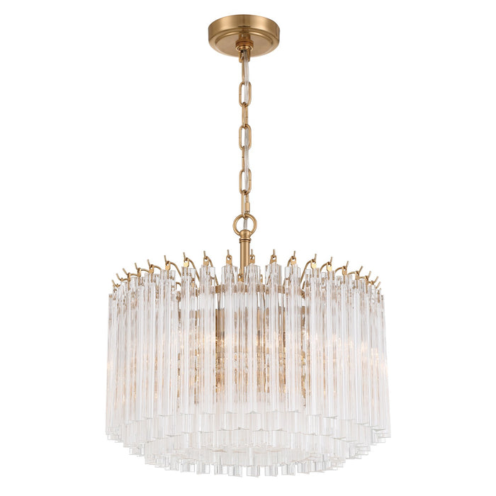 Crystorama - LOF-5005-AG - Five Light Chandelier - Lofton - Aged Brass