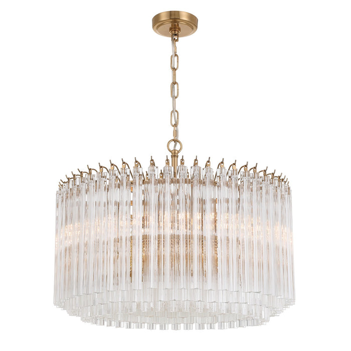 Crystorama - LOF-5007-AG - Seven Light Chandelier - Lofton - Aged Brass