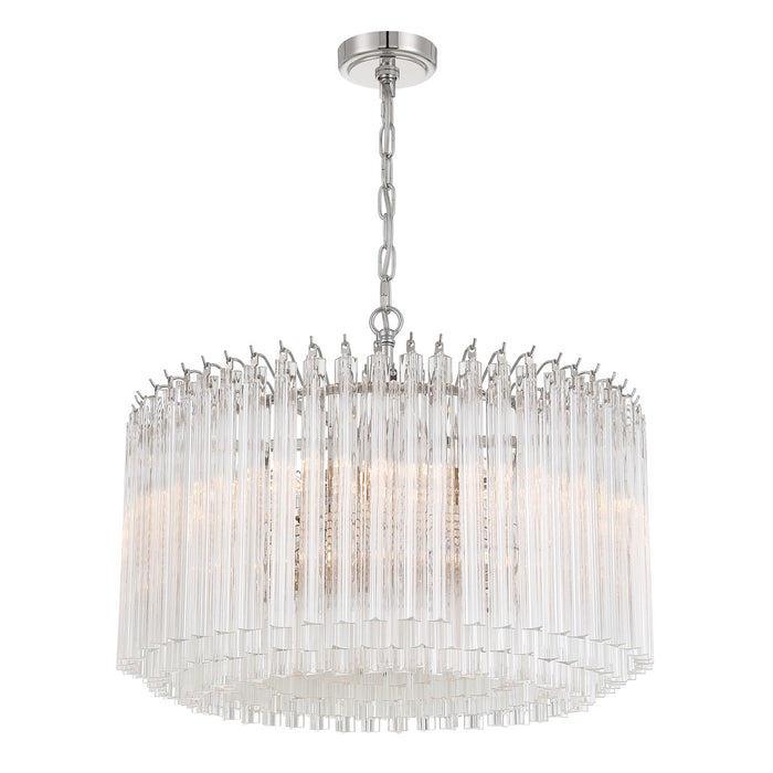 Crystorama - LOF-5007-PN - Seven Light Chandelier - Lofton - Polished Nickel