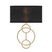 Crystorama - LRL-992-VG-BK - Two Light Wall Sconce - Laurel - Vibrant Gold