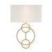 Crystorama - LRL-992-VG-WH - Two Light Wall Sconce - Laurel - Vibrant Gold