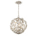 Crystorama - MSL-314-SA - Four Light Pendant - Marselle - Antique Silver