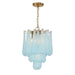 Crystorama - OLL-6004-AG-BL - Four Light Pendant - Ollie - Aged Brass