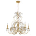 Crystorama - SDE-4926-GA - Six Light Chandelier - Sadie - Antique Gold