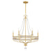 Crystorama - SEV-1806-AG - Six Light Chandelier - Seville - Aged Brass