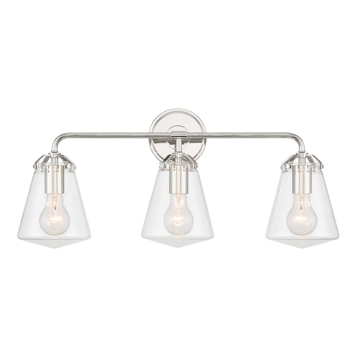 Crystorama - VSS-7013-PN - Three Light Bath - Voss - Polished Nickel