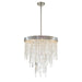 Crystorama - WIN-215-SA-CL-MWP - Five Light Chandelier - Winfield - Antique Silver