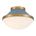Crystorama - XAN-8001-VG-BL - One Light Flush Mount - Xander - Vibrant Gold/Blue