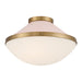 Crystorama - XAN-8002-VG-BH - Two Light Flush Mount - Xander - Vibrant Gold/Blush