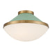 Crystorama - XAN-8002-VG-GR - Two Light Flush Mount - Xander - Vibrant Gold/Green