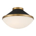 Crystorama - XAN-8002-VG-MK - Two Light Flush Mount - Xander - Vibrant Gold/Matte Black