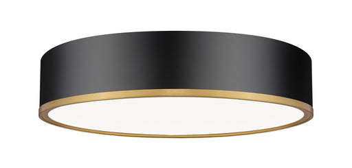 Z-Lite - 1018F20-MB-MGLD-LED - LED Flush Mount - Bradley - Matte Black / Modern Gold