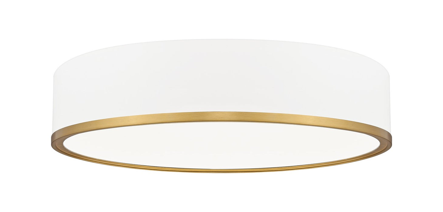 Z-Lite - 1018F20-MW-MGLD-LED - LED Flush Mount - Bradley - Matte White / Modern Gold