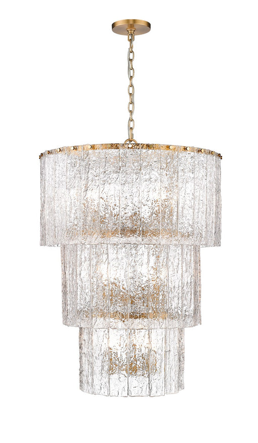 Z-Lite - 1943-36MGLD - 12 Light Chandelier - Glacier - Modern Gold