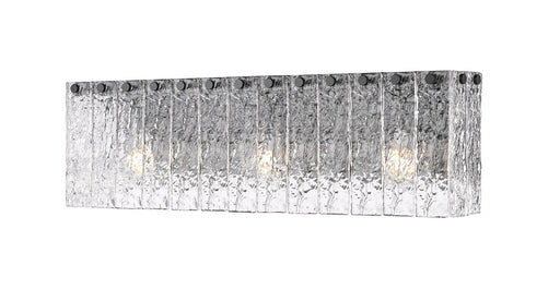 Z-Lite - 1943-3V-MB - Three Light Vanity - Glacier - Matte Black