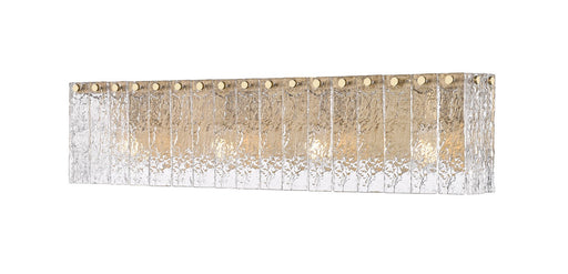 Glacier Four Light Vanity Modern Gold