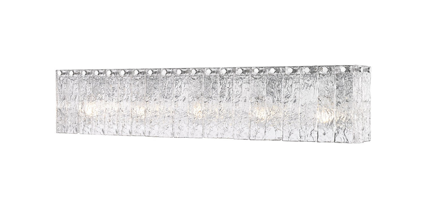 Z-Lite - 1943-5V-CH - Five Light Vanity - Glacier - Chrome