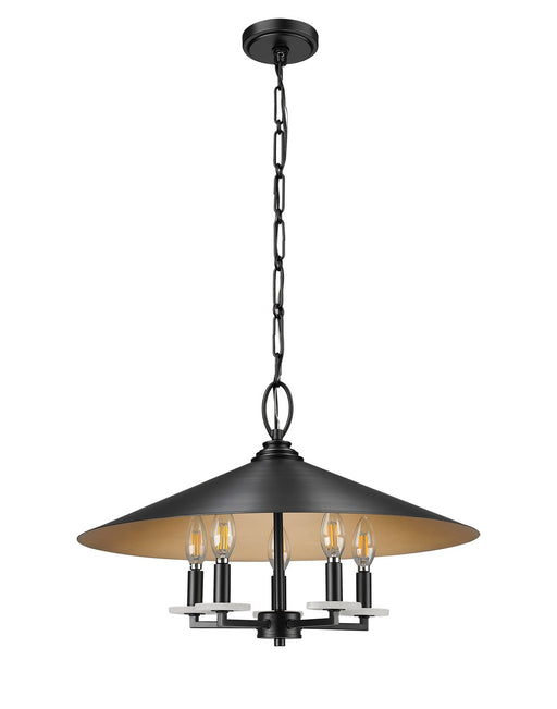 Z-Lite - 1953-22MB - Five Light Pendant - Rialto - Matte Black