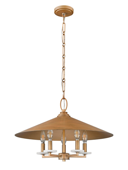 Z-Lite - 1953-22SGD - Five Light Pendant - Rialto - Signature Gold