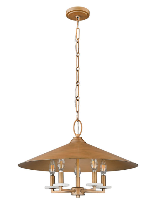 Z-Lite - 1953-22SGD - Five Light Pendant - Rialto - Signature Gold