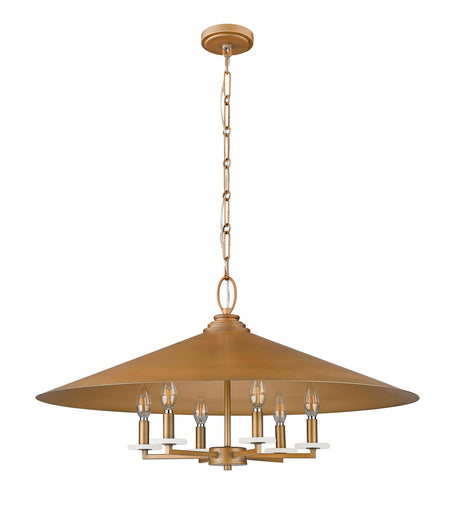 Rialto Six Light Pendant Signature Gold