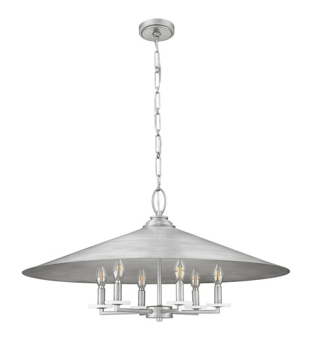 Rialto Six Light Pendant Signature Pewter