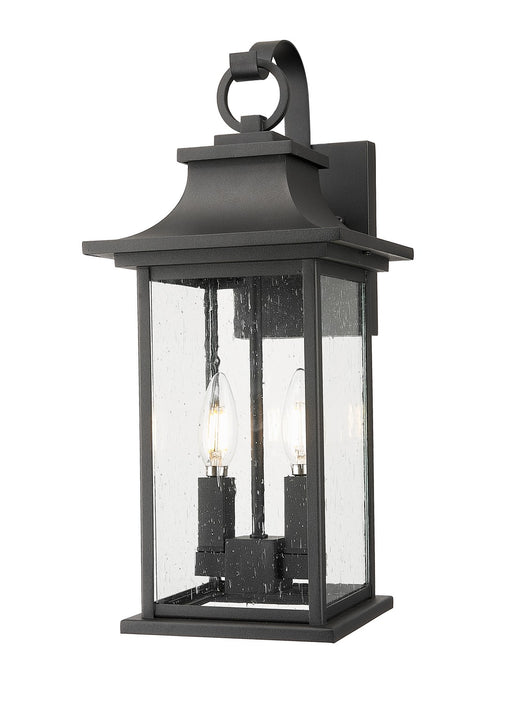 Z-Lite - 5017M-BK - Two Light Outdoor Wall Mount - Tiberius - Black