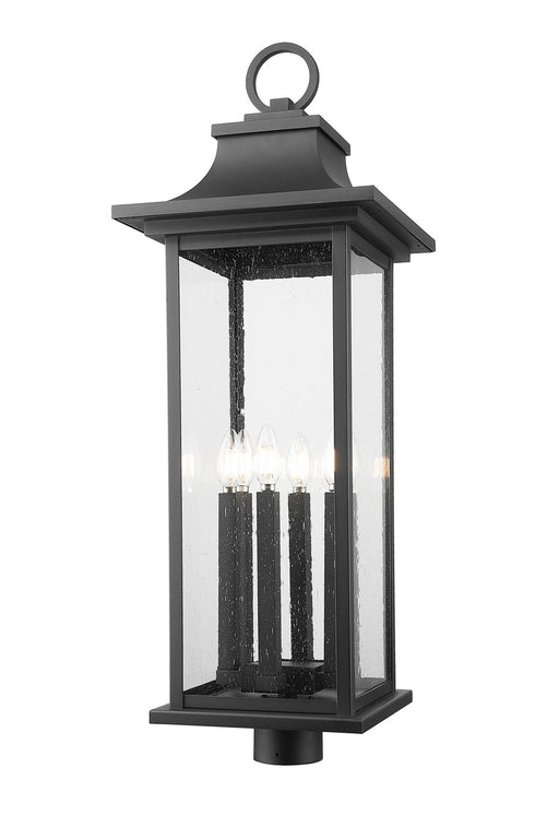 Z-Lite - 5017PHXLR-BK - Six Light Outdoor Post Mount - Tiberius - Black