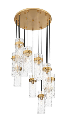 Fontaine 11 Light Chandelier Rubbed Brass