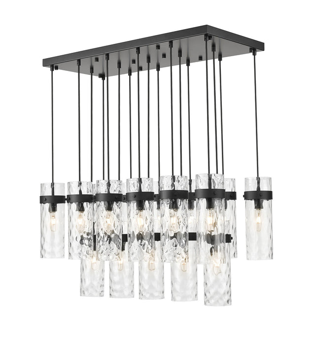 Z-Lite - 7002P5-17L-MB - 17 Light Linear Chandelier - Fontaine - Matte Black