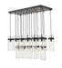 Z-Lite - 7002P5-17L-MB - 17 Light Linear Chandelier - Fontaine - Matte Black