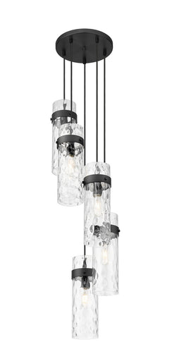 Fontaine Five Light Chandelier Matte Black