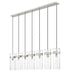 Z-Lite - 7002P5-7L-BN - Seven Light Linear Chandelier - Fontaine - Brushed Nickel