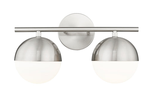Realm Sphere Two Light Vanity Brushed Nickel