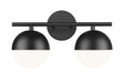 Z-Lite - 7517-2V-MB - Two Light Vanity - Realm Sphere - Matte Black