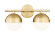 Z-Lite - 7517-2V-MGLD - Two Light Vanity - Realm Sphere - Modern Gold
