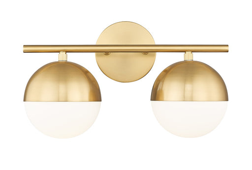 Realm Sphere Two Light Vanity Modern Gold