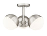 Z-Lite - 7517-3SF-BN - Three Light Semi Flush Mount - Realm Sphere - Brushed Nickel
