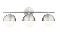 Z-Lite - 7517-3V-BN - Three Light Vanity - Realm Sphere - Brushed Nickel