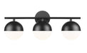 Z-Lite - 7517-3V-MB - Three Light Vanity - Realm Sphere - Matte Black