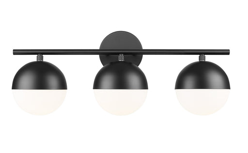 Realm Sphere Three Light Vanity Matte Black