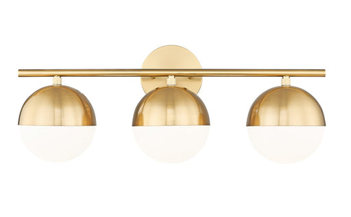 Realm Sphere Three Light Vanity Modern Gold