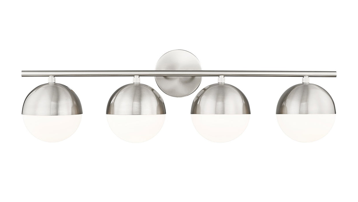 Z-Lite - 7517-4V-BN - Four Light Vanity - Realm Sphere - Brushed Nickel