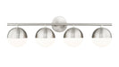 Z-Lite - 7517-4V-BN - Four Light Vanity - Realm Sphere - Brushed Nickel